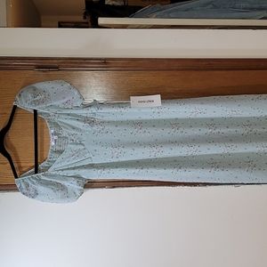 Juniors Mimi Chica light green floral maxi dress, size L, NWT